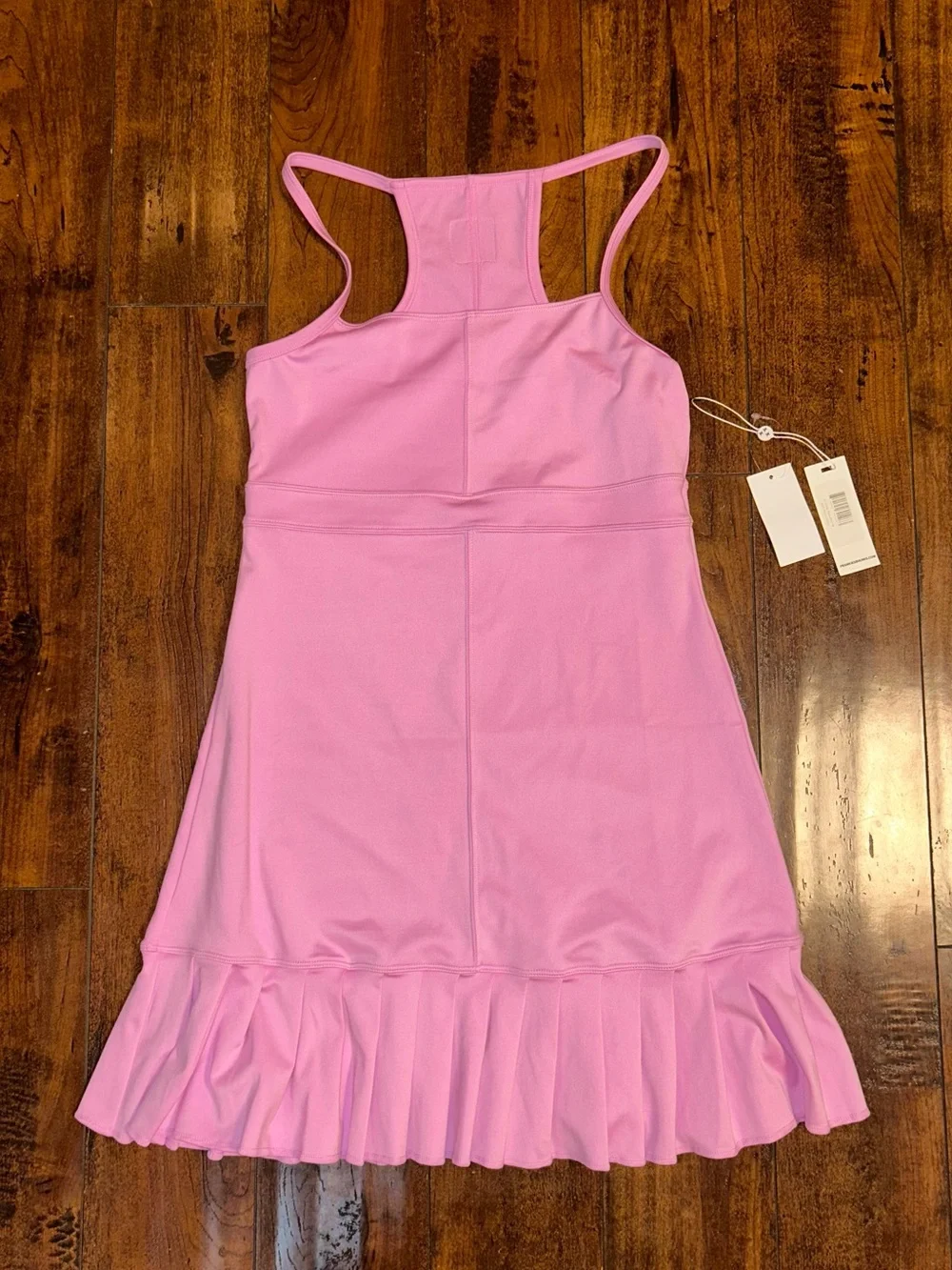 NWT Frankies Bikinis Swift Tennis Dress in  Baby pink